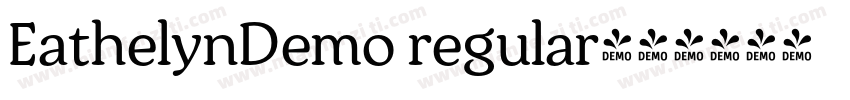 EathelynDemo regular字体转换